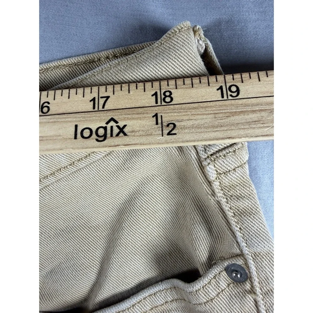 Straight Pants Mens Levis 38x32 Tan 514 Khaki Stretch Cotton Casual Workwear